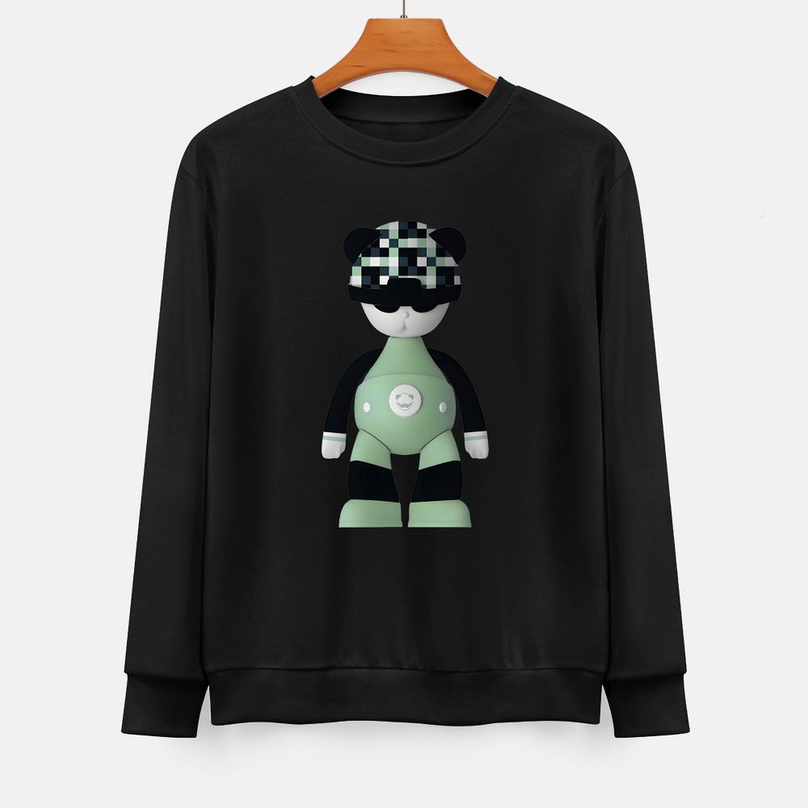 Long Sleeve With Front PatternCrewneck Casual